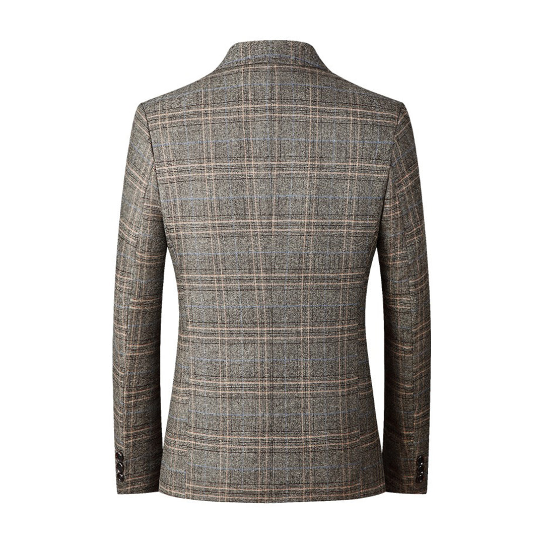 Blazer homme à carreaux – Veste élégante slim fit pour affaires et loisirs
