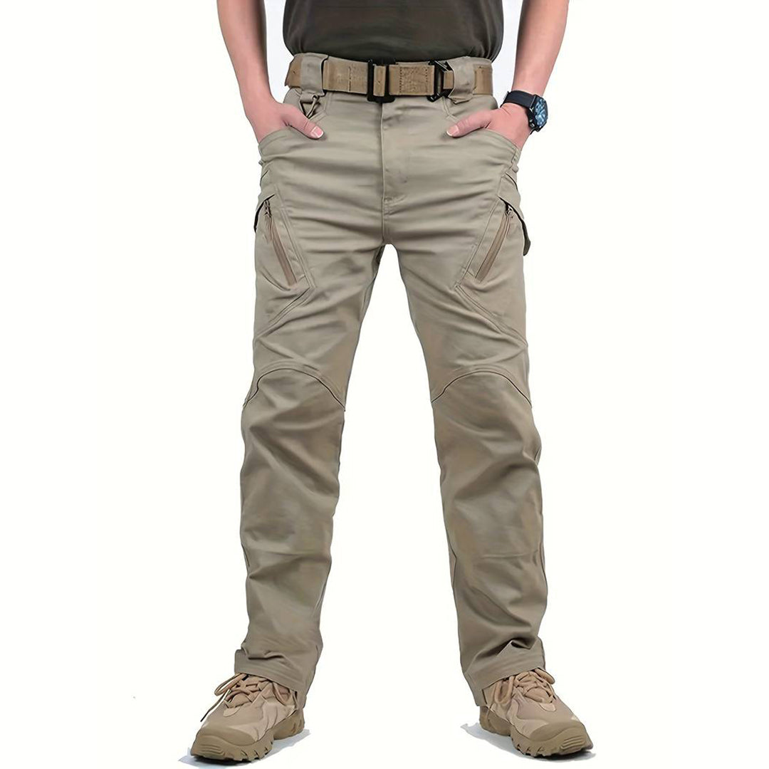 Herren Tactical Cargo Hose – Robuste Outdoorhose mit Reißverschlusstaschen & Stretch für Arbeit, Wandern & Abenteuer