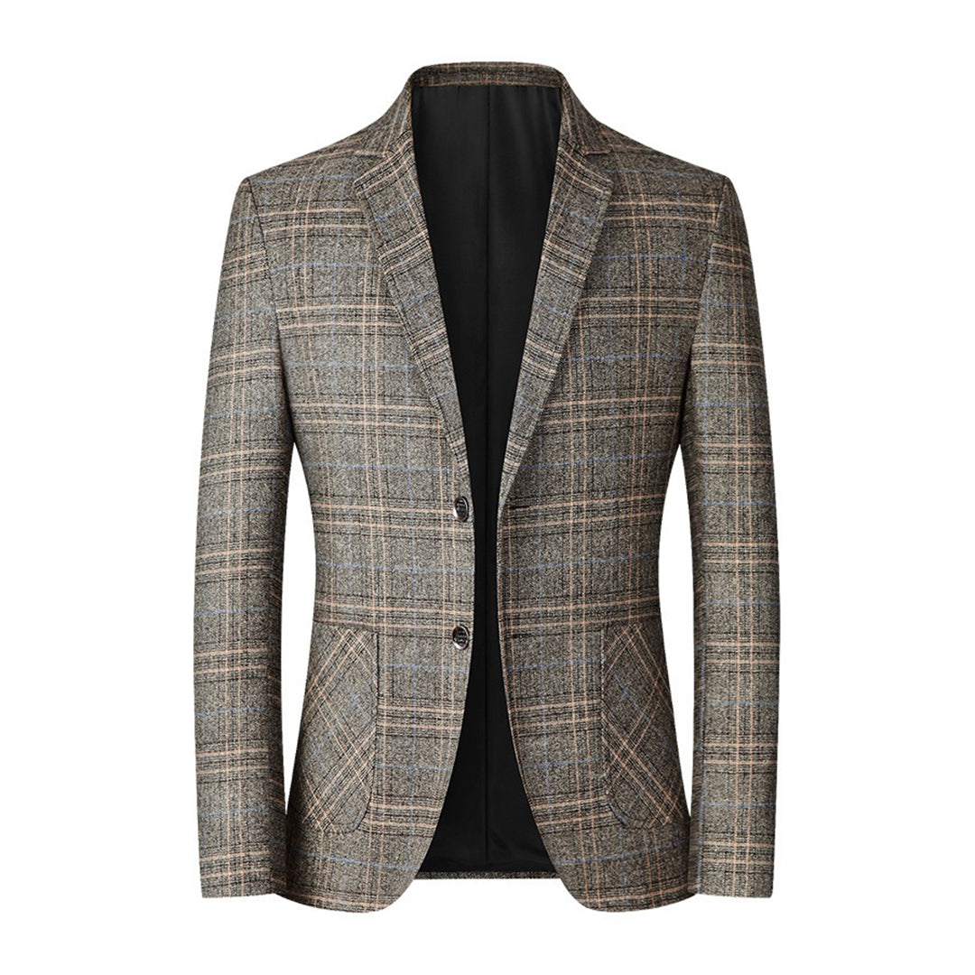 Blazer homme à carreaux – Veste élégante slim fit pour affaires et loisirs