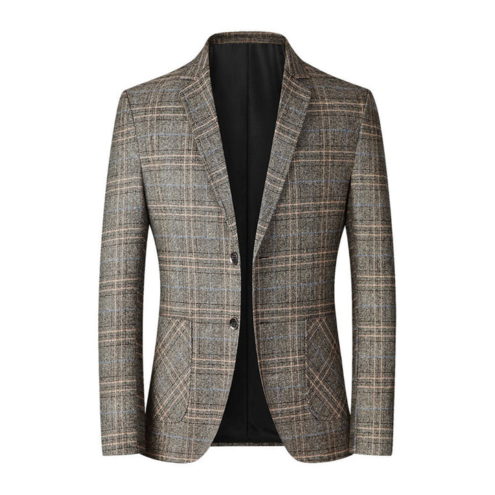 Blazer homme à carreaux – Veste élégante slim fit pour affaires et loisirs