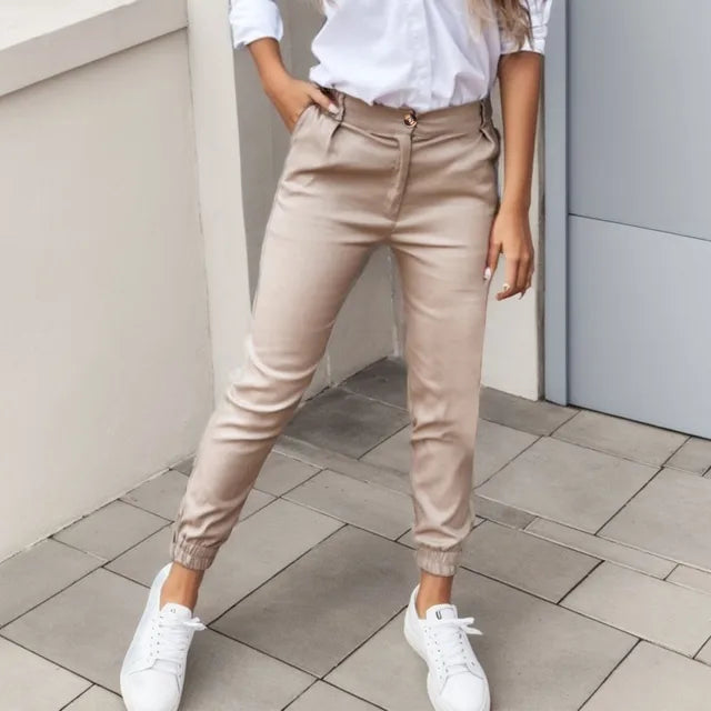 Genevie - pantalon cintré décontracté élégant