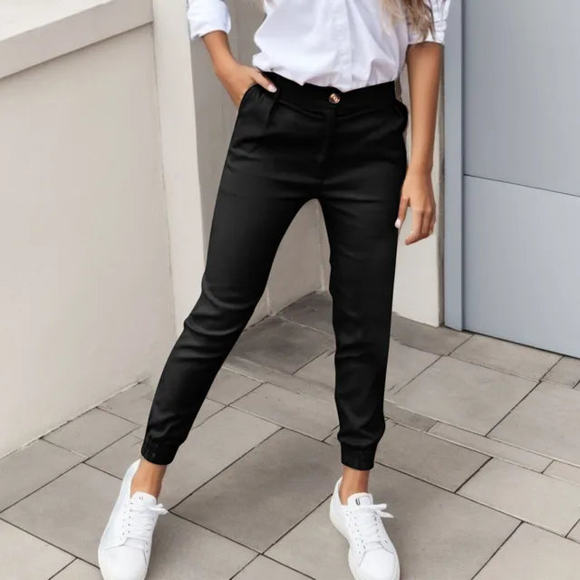 Genevie - pantalon cintré décontracté élégant