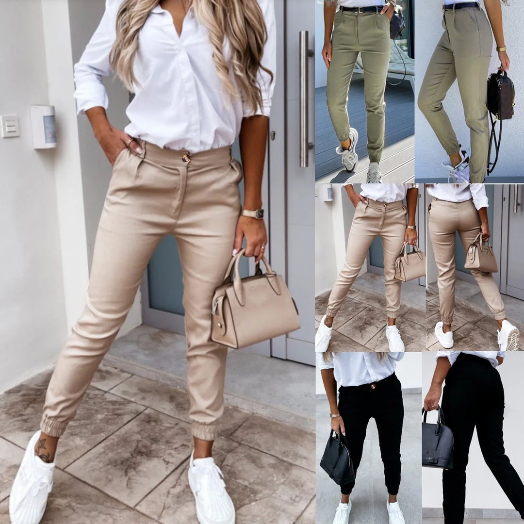 Genevie - pantalon cintré décontracté élégant