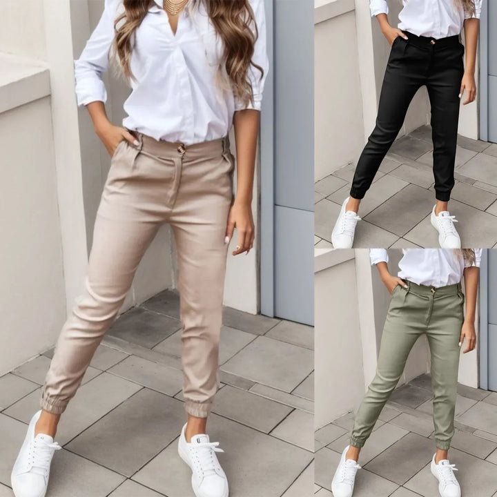 Genevie - pantalon cintré décontracté élégant