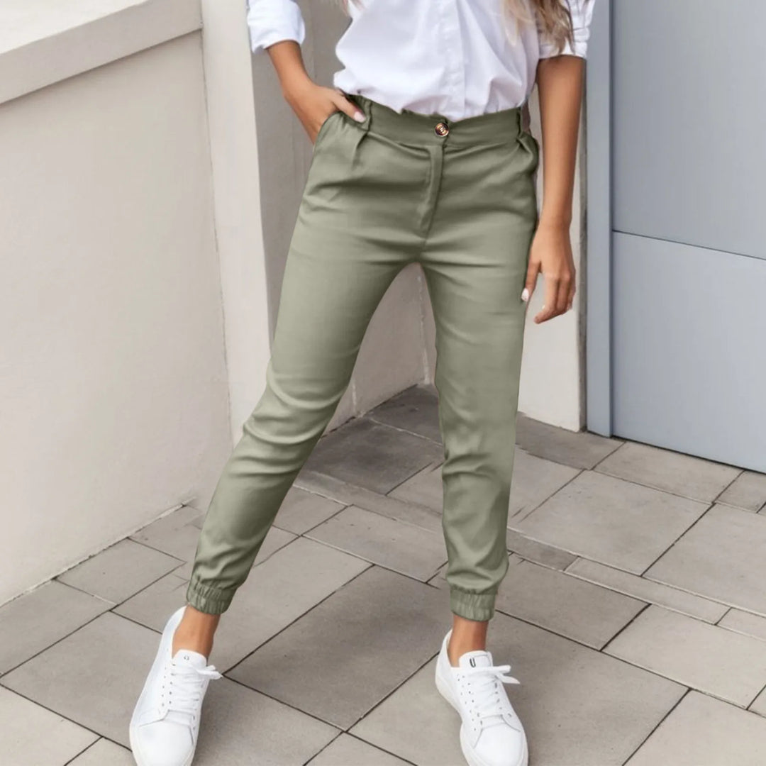 Genevie - pantalon cintré décontracté élégant