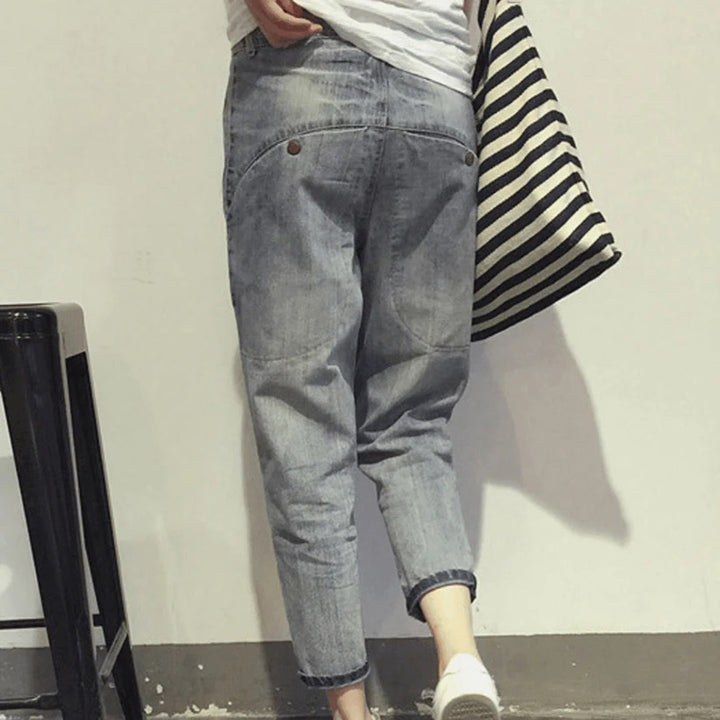Damen Boyfriend Jeans im Baggy-Style mit hohem Bund – Lässige Relax-Fit Jeanshose für Alltag & Freizeit