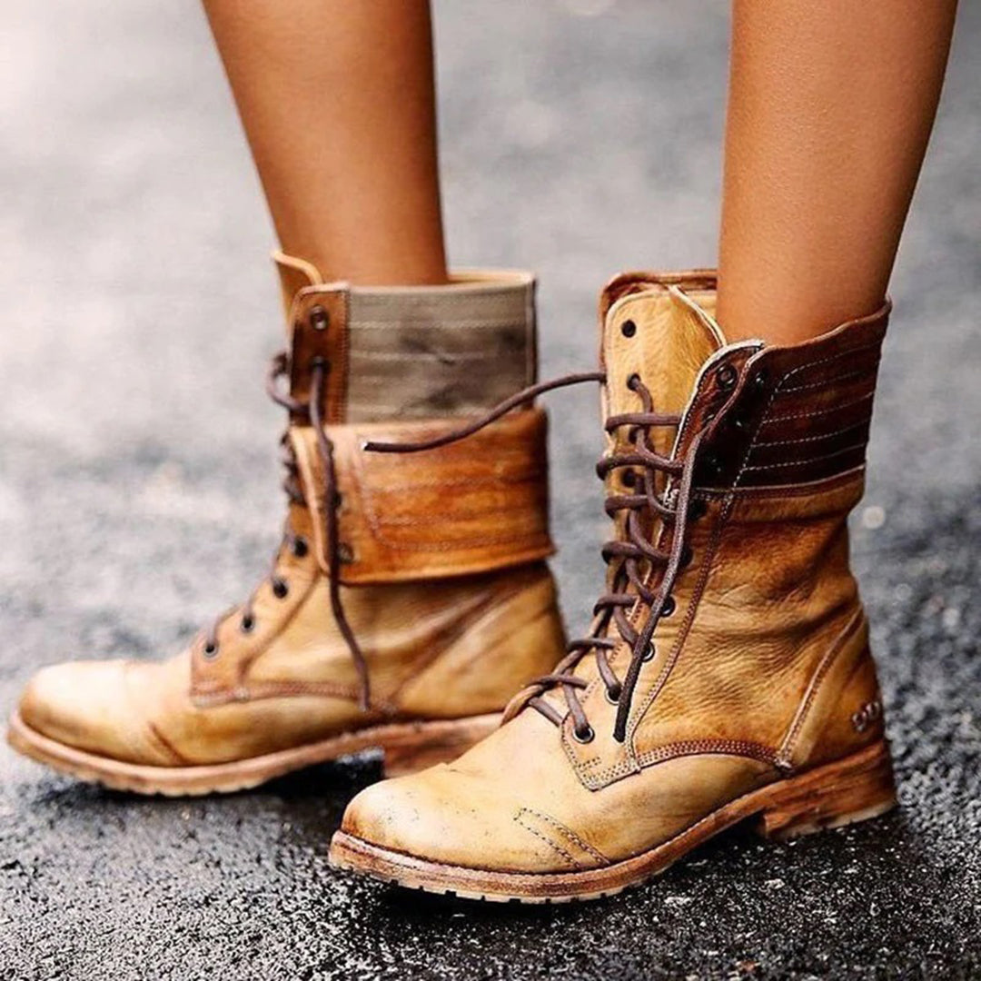 Elena - Bottes en cuir stylées