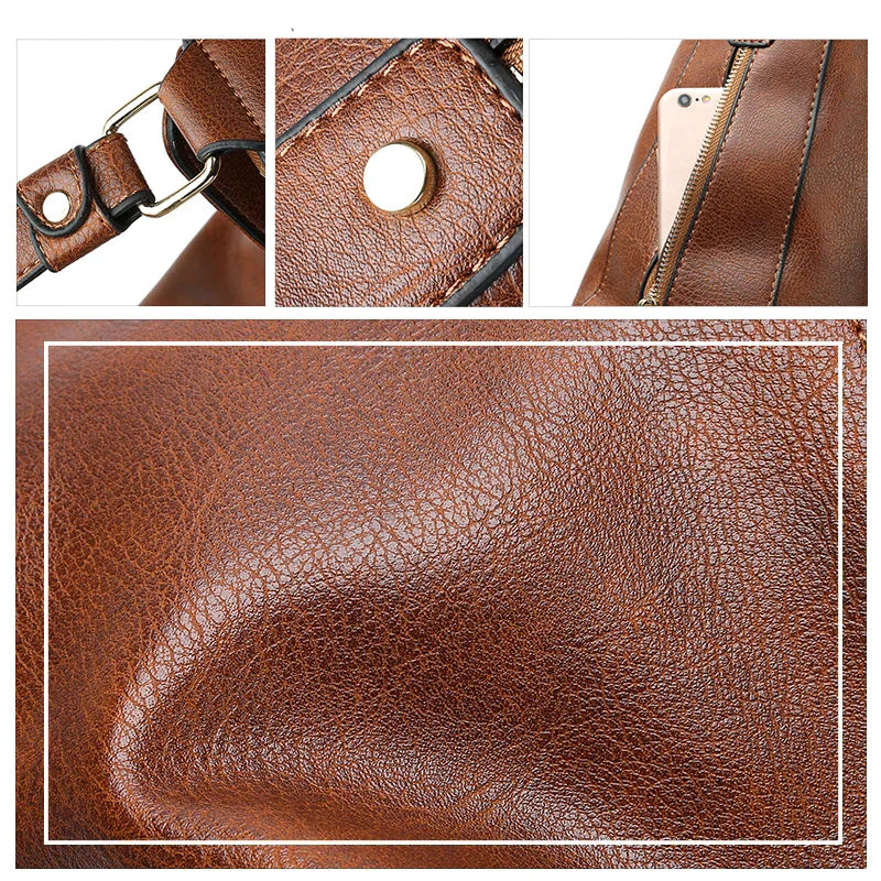 Grand sac à main en cuir pour femmes