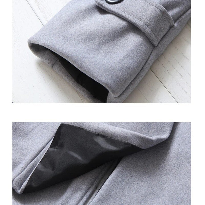 Darrick - Giacca trenchcoat antivento con doppia fila di bottoni