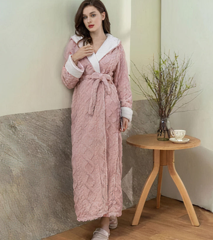 MARJA | Peignoir en polaire chaud pour femmes