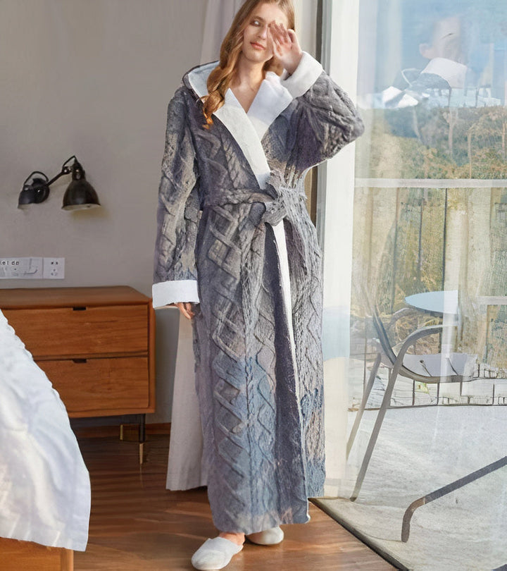 MARJA | Peignoir en polaire chaud pour femmes