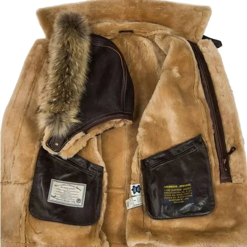 Meino - veste en cuir stylée pour hommes