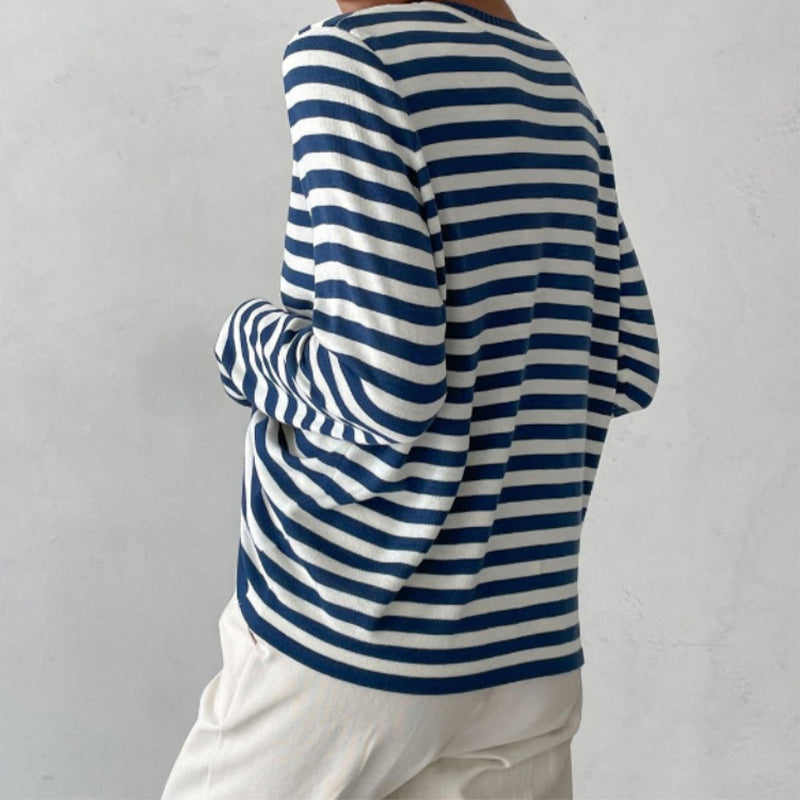 Oskar - T-shirt rayé élégant