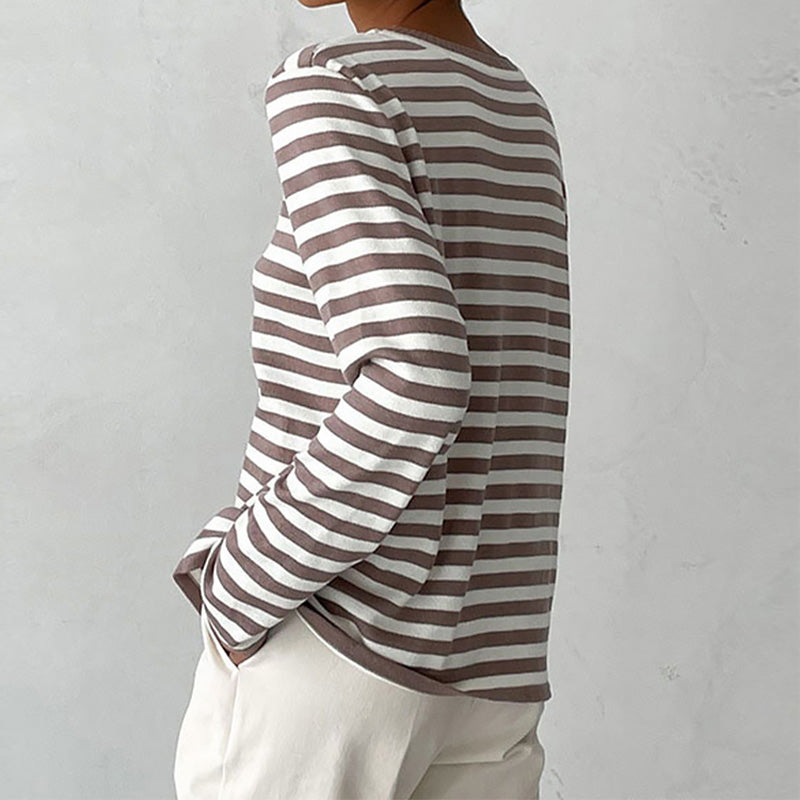 Oskar - T-shirt rayé élégant