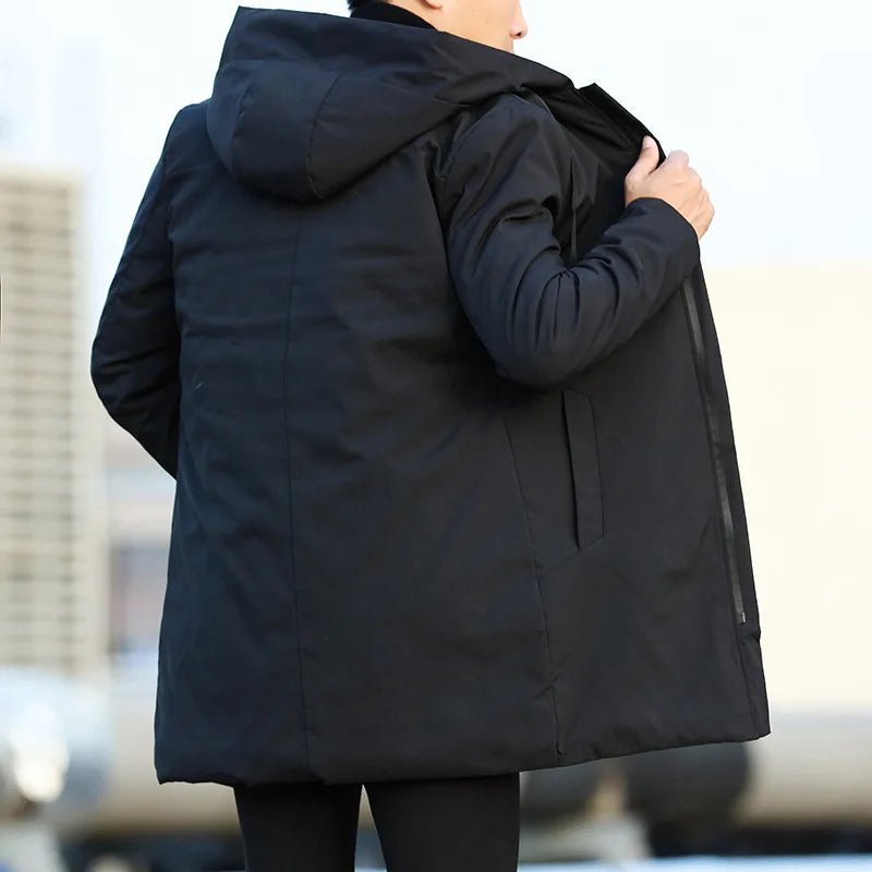 Lionel - Veste parka décontractée avec capuche pour hommes