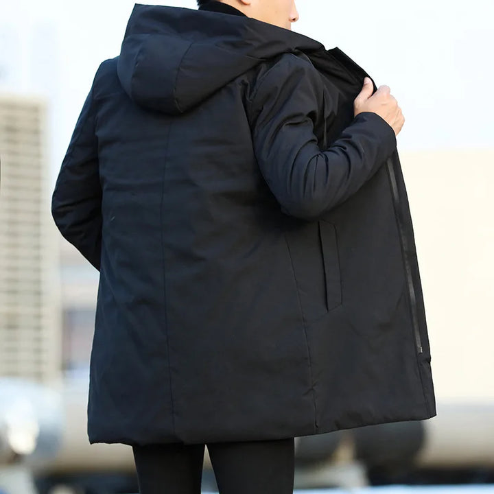 Lionel - Veste parka décontractée avec capuche pour hommes