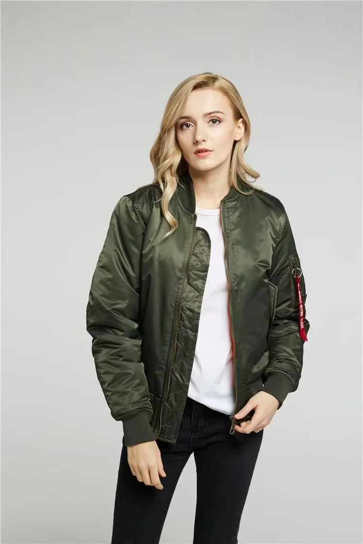 Leanna - Stilvolle Warme Bomberjacke