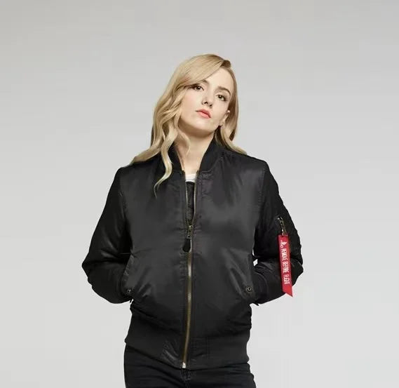Leanna - Stilvolle Warme Bomberjacke