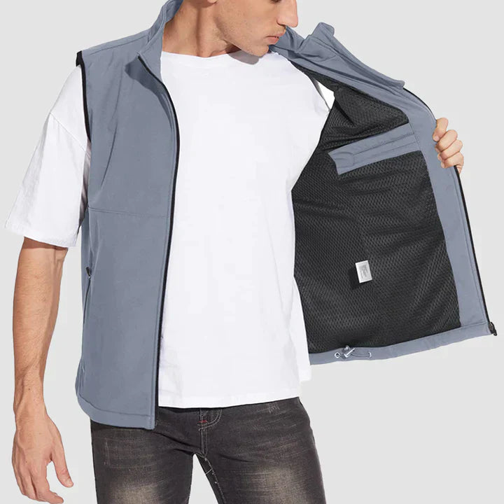 Oliver – leichte ärmellose jacke für herren