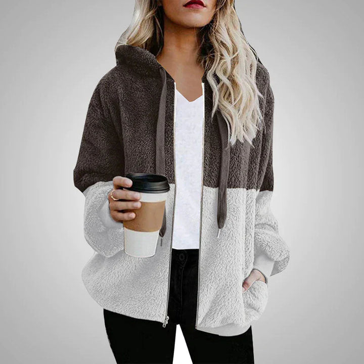Carmelita - Sweat à capuche en peluche pour femme