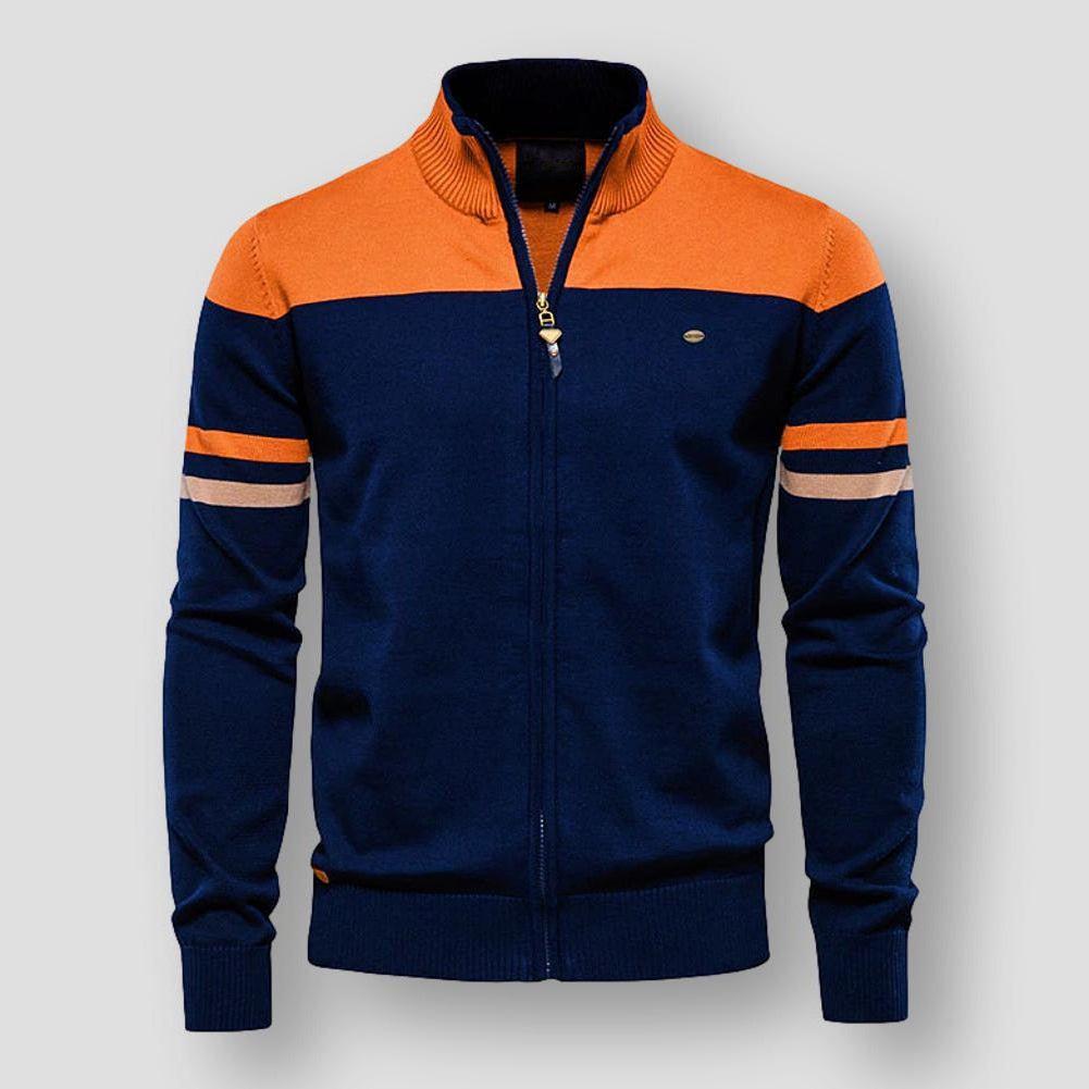 Santo - Men's Cardigan with Zipper