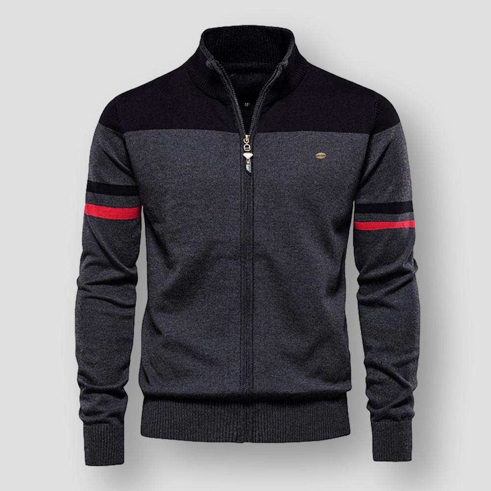 Santo - Men's Cardigan with Zipper