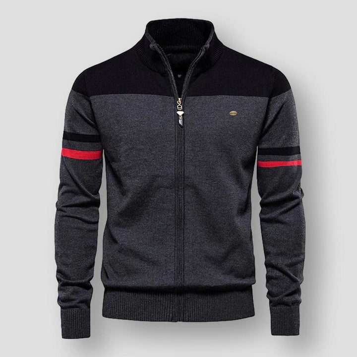 Santo - Men's Cardigan with Zipper
