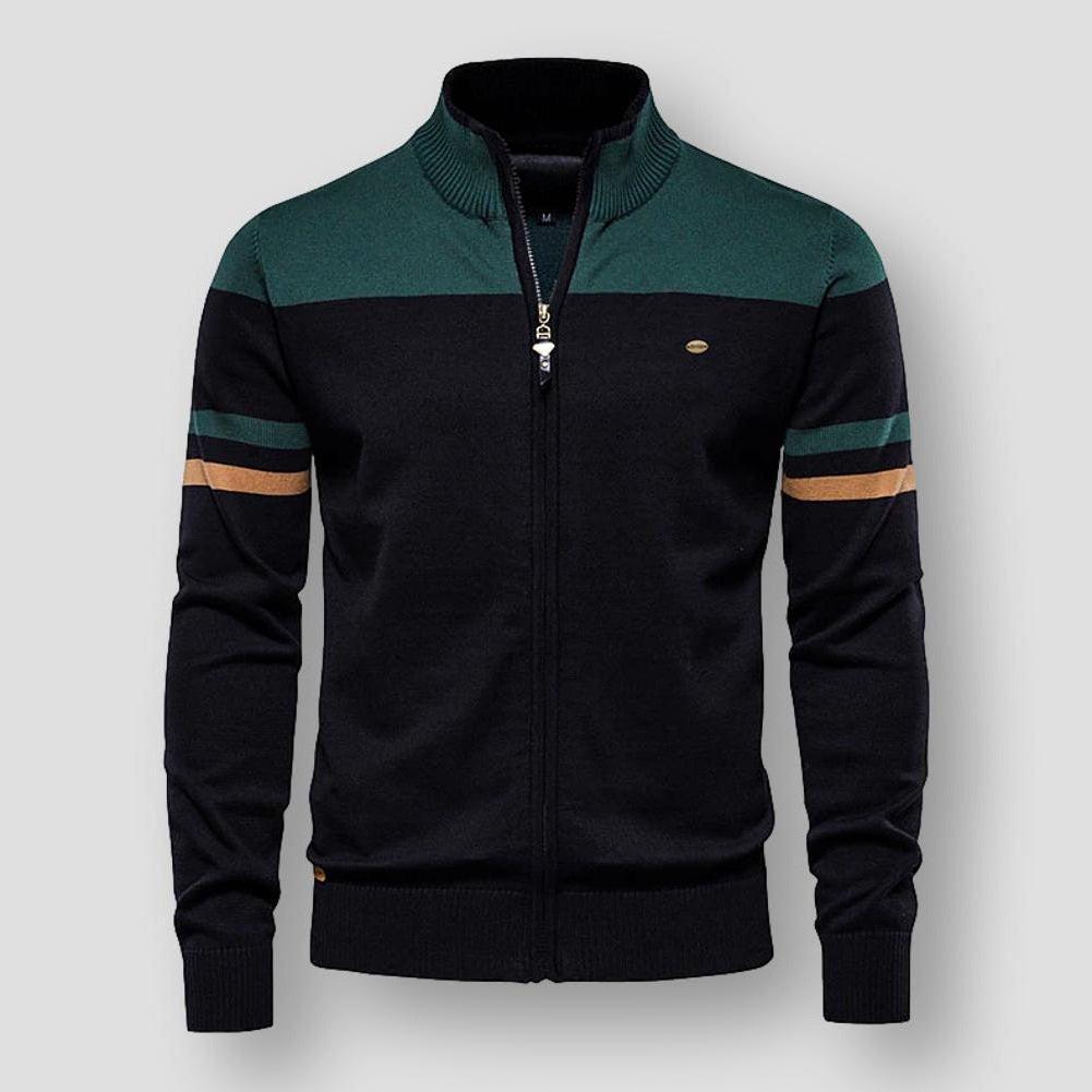 Santo - Men's Cardigan with Zipper