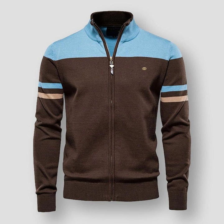 Santo - Men's Cardigan with Zipper