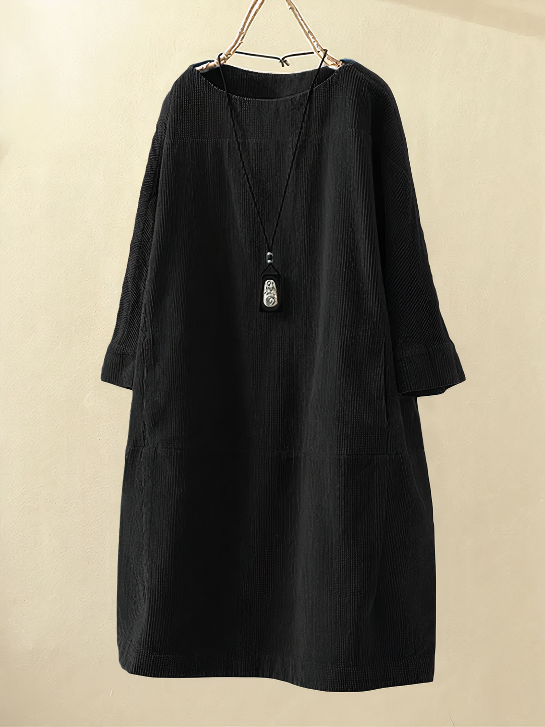 Nancy - Robe en velours côtelé coupe A