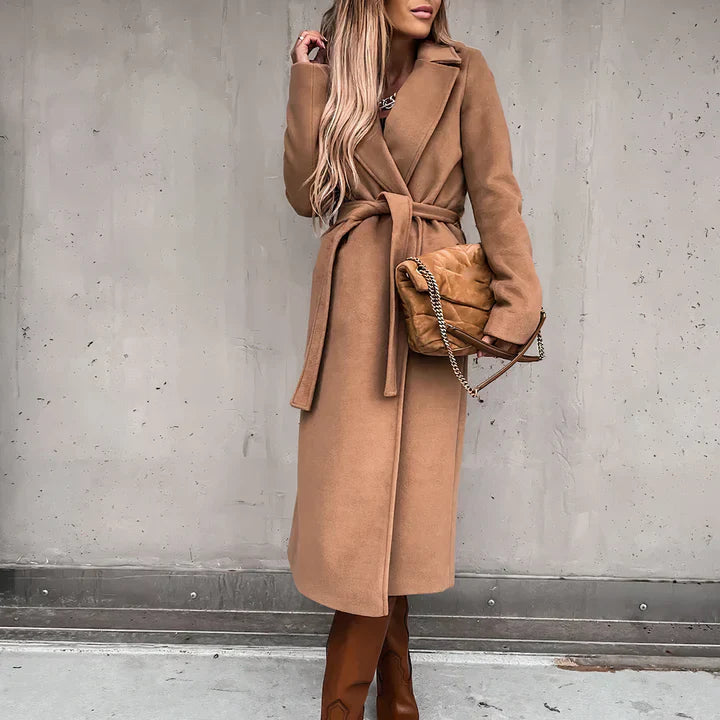 Taura - trenchcoat in misto lana per donna