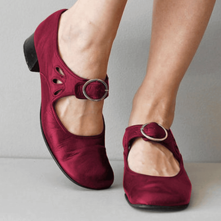 Bequeme Damen Mary Jane Schuhe – Retro Flats mit Riemchen & Schnalle für Alltag, Vintage-Outfits & Spaziergänge