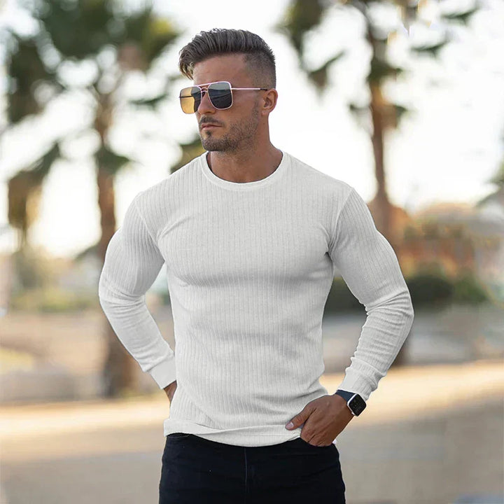Benjamin - Camicia a maniche lunghe slim fit da uomo
