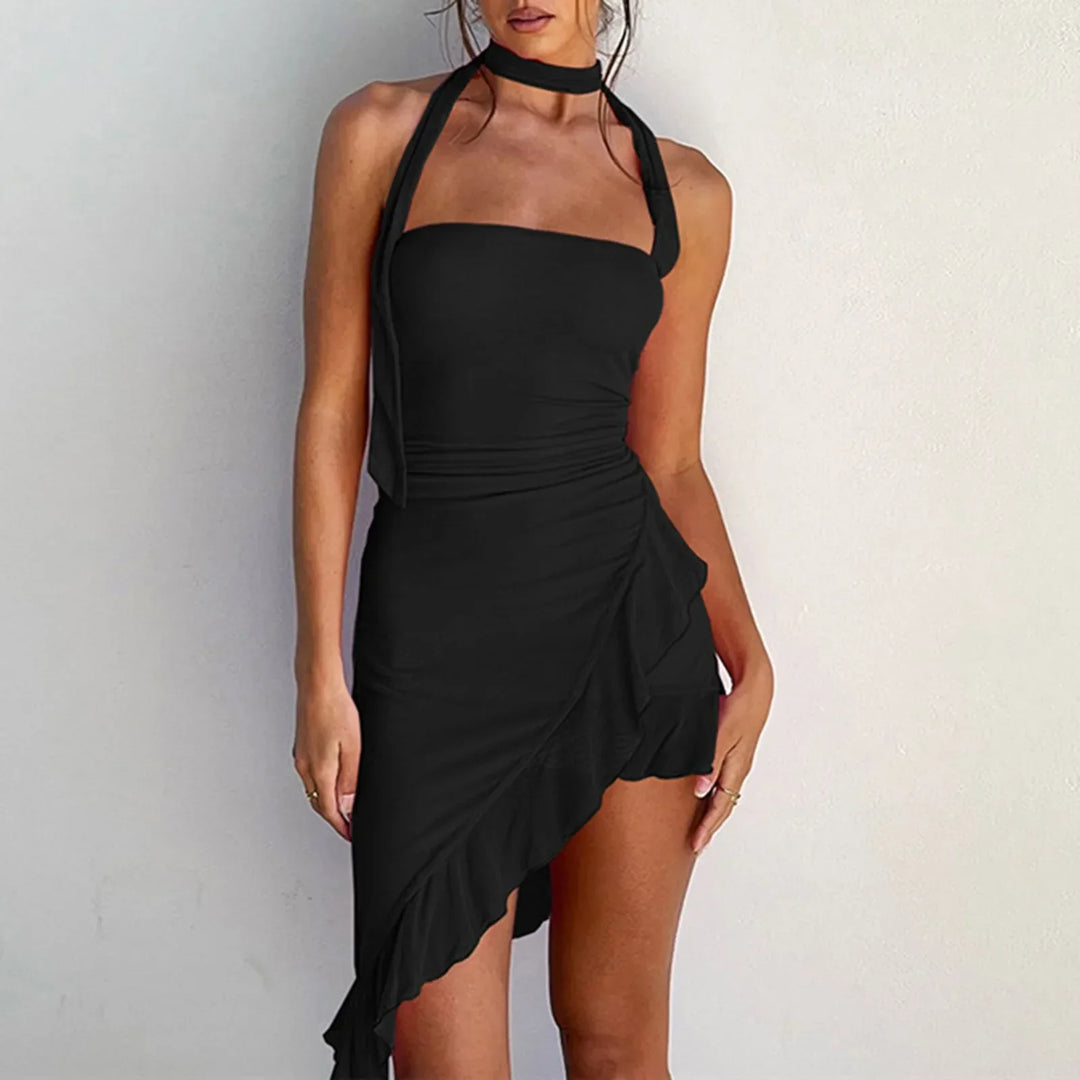Lena - Robe d'été décontractée à col halter