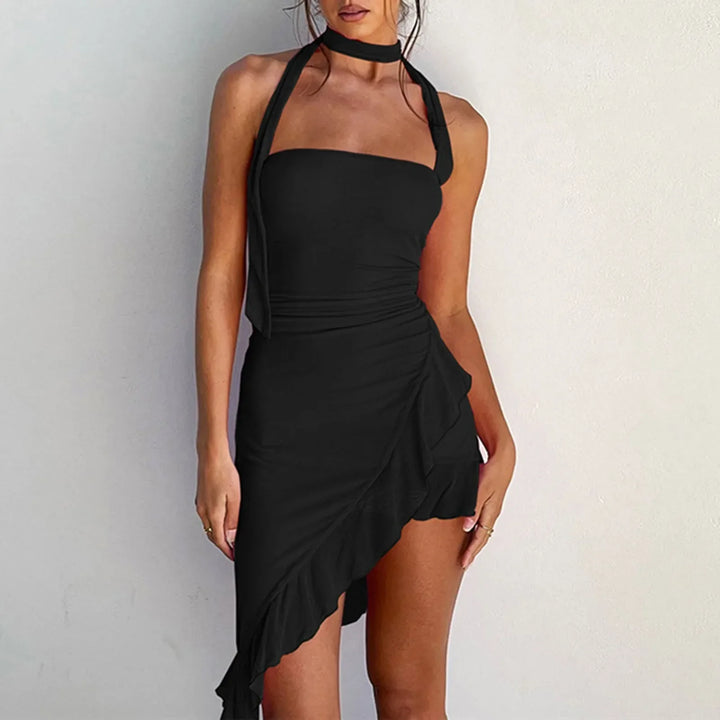 Lena - Robe d'été décontractée à col halter