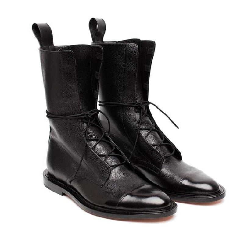 Klassische Stilvolle Faux Glattleder Stiefeletten für Damen | Perfekt für den Alltag