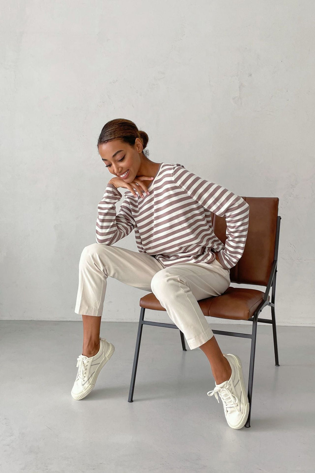 Cherrie | Pull classique à rayures