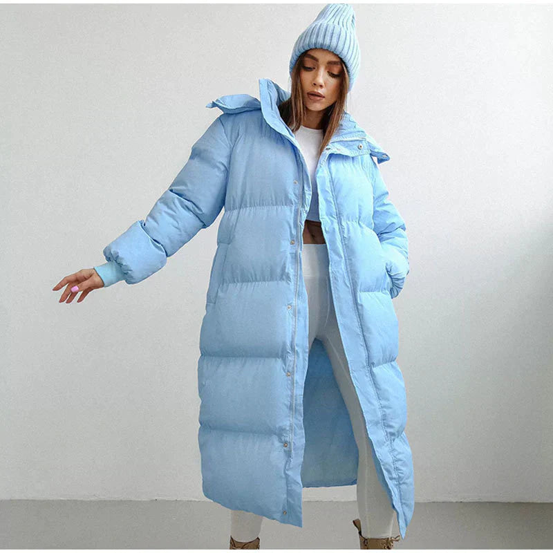 Abigail | lange wattierte winterjacke