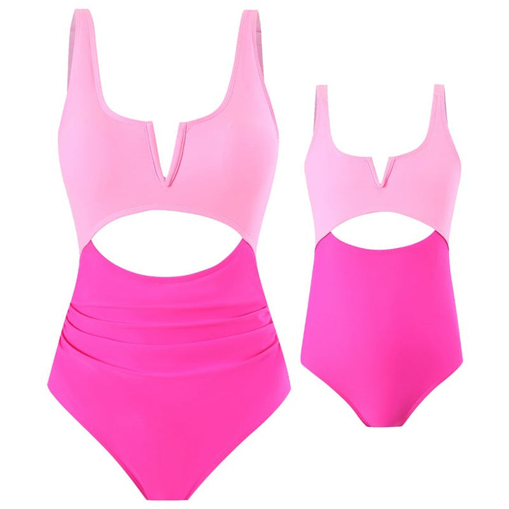 Costume da bagno due pezzi alla moda con cut-out – elegante e comodo per spiaggia e piscina