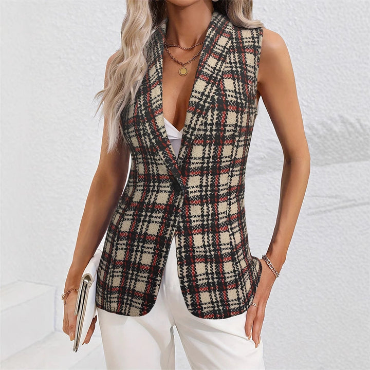 Blazer elegante senza maniche per ogni occasione – stile incontra comfort