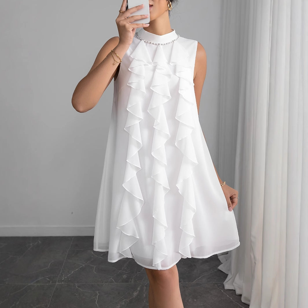 Damen Sommerliches Kleid mit raffinierten Rüschendetails