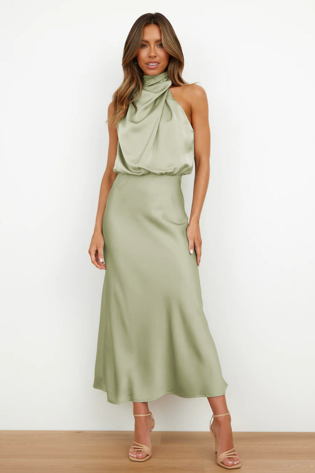 Elise - Elegantes Maxikleid aus Satin