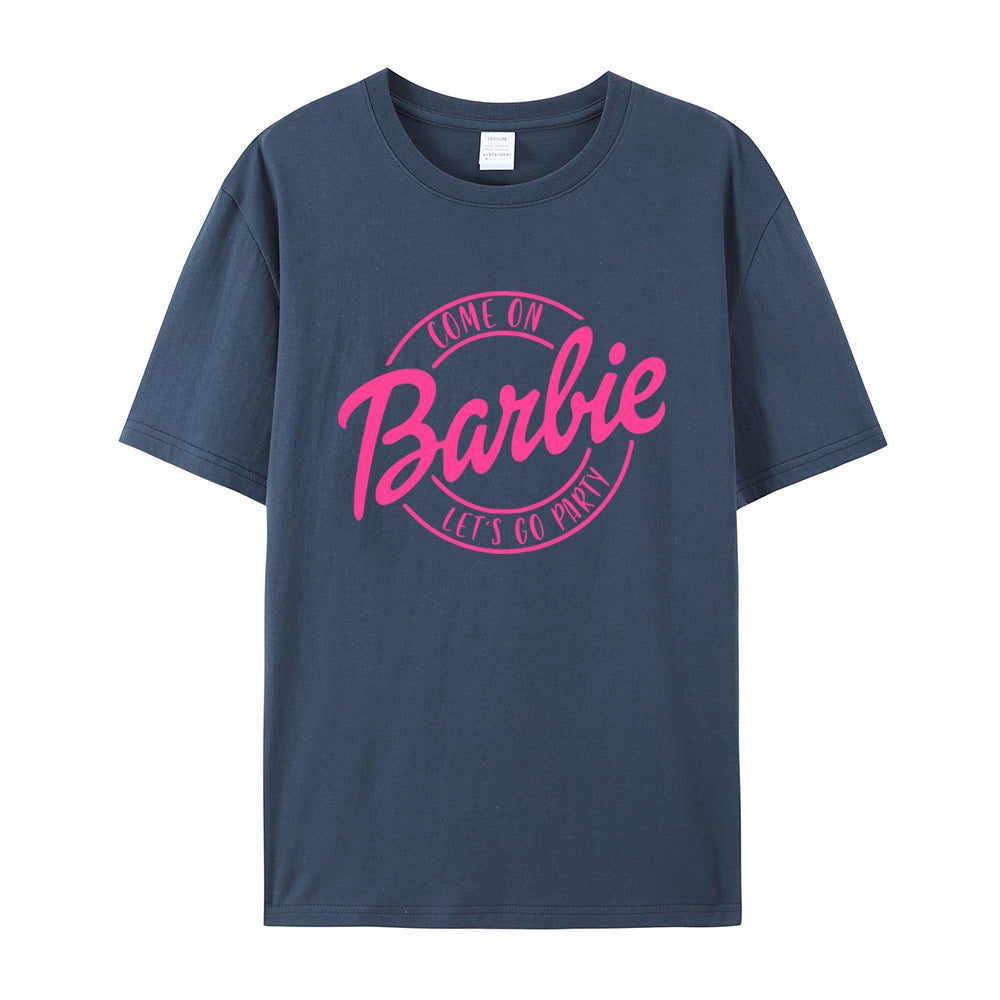 T-shirt imprimé Barbie fête rétro de Sandy