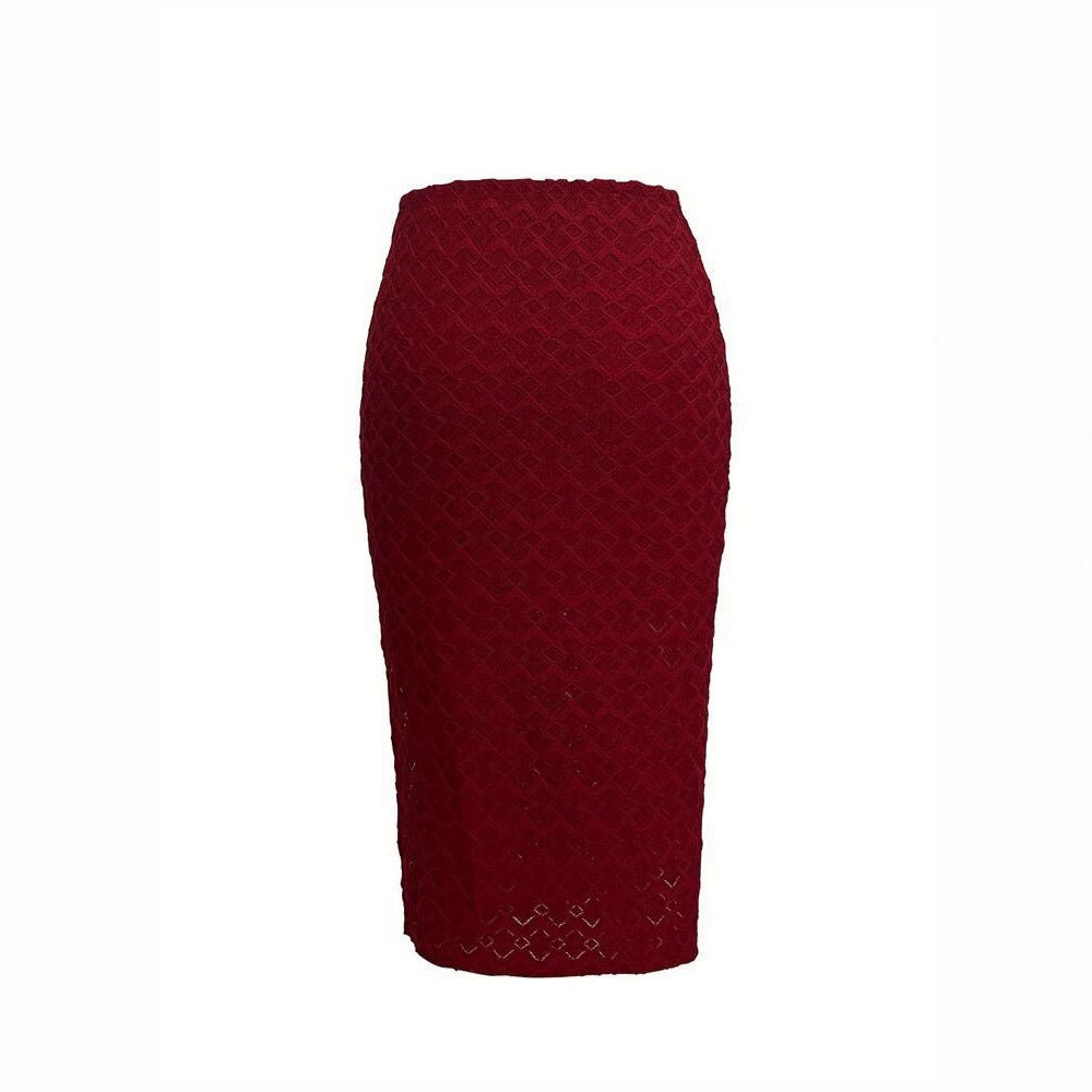 Gonna a matita da donna con design strutturato e spacco laterale
