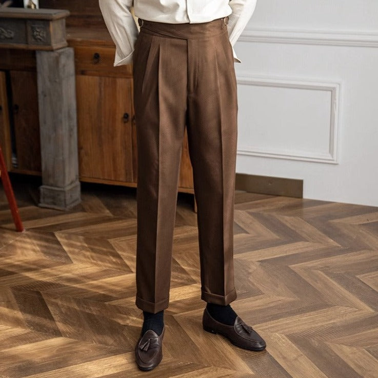 Zeke - Pantalon élégant pour homme avec boucle