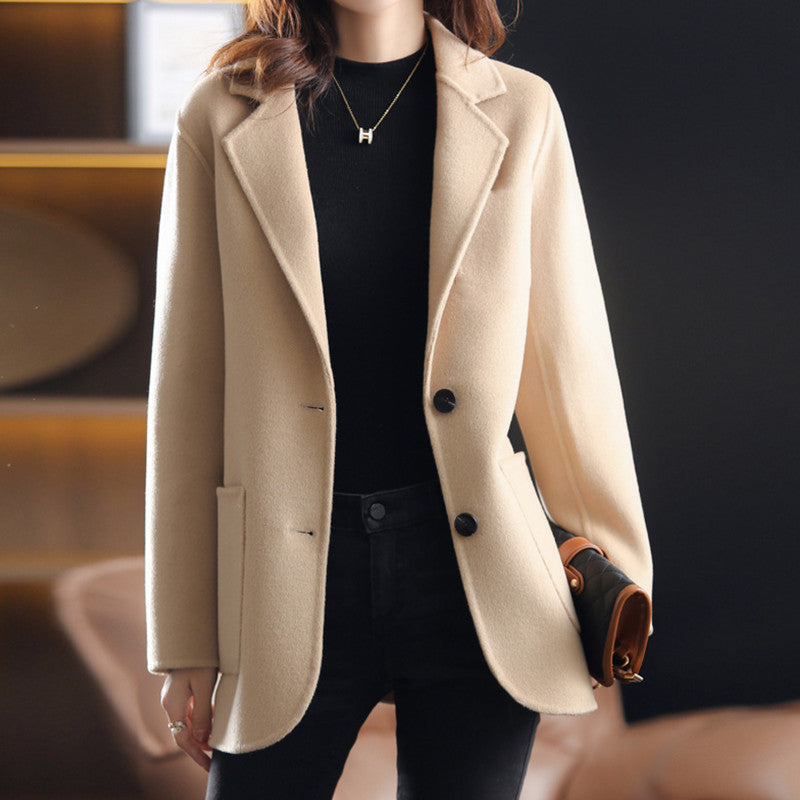 Doris - blazer da donna in tweed spesso per autunno e inverno