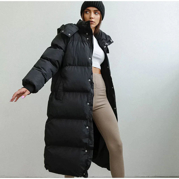 Abigail | lange wattierte winterjacke