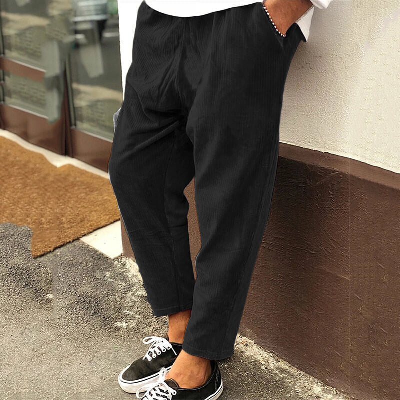 Pantalon en velours côtelé élégant