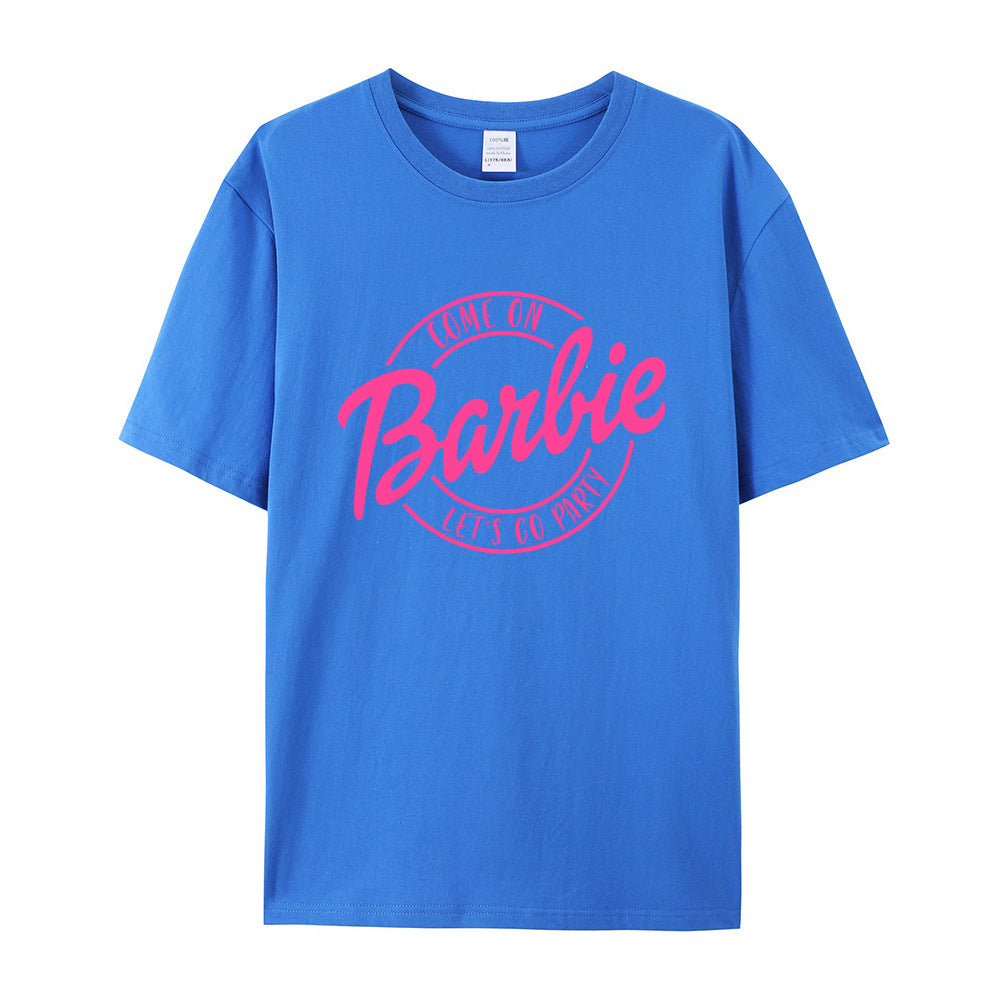 T-shirt imprimé Barbie fête rétro de Sandy