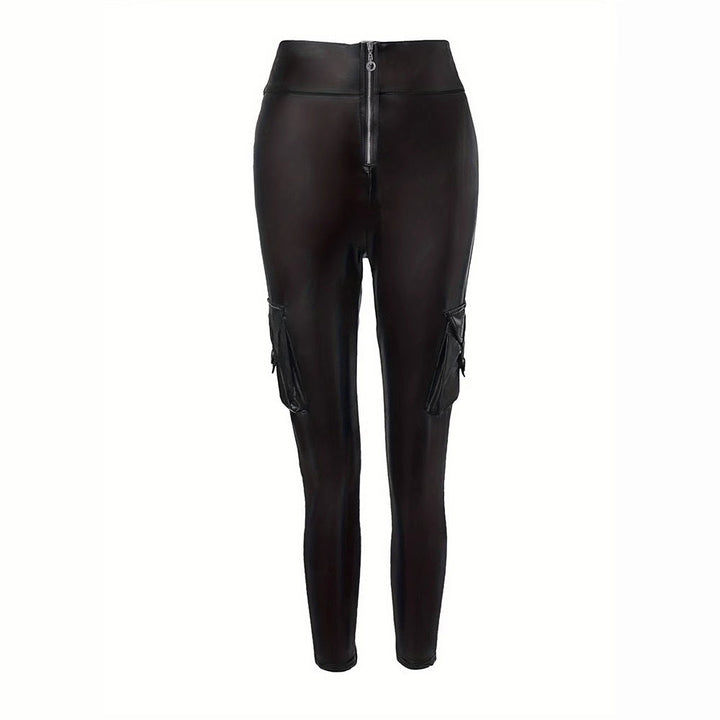 Leggings da donna con tasca laterale e vita alta